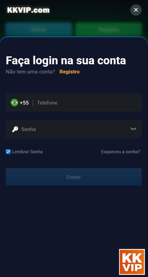 kkvip.com - fácil página de login para conectar